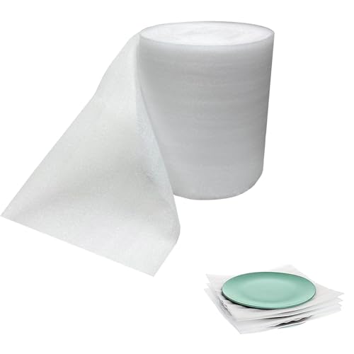 Weiche Schaumstoffrolle für Umzugsverpackungen, Isolationsunterlage, Dämpfung, zerbrechliche Gegenstände, Schaumstoffrolle für Versand, Entfernung, Verpackung, 280 mm x 21 m Weiche Schaumstoffrolle für Umzugsverpackungen, Isolationsunterlage, Dämpfung, zerbrechliche Gegenstände, Schaumstoffrolle für Versand, Entfernung, Verpackung, 280 mm x 21 m von U HOMOVING