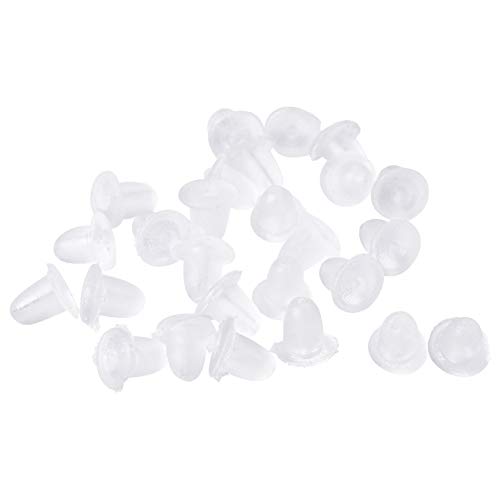 100 Stück durchsichtige, weiche wiederverwendbare Kunststoff-Ohrstecker-Verschlüsse 5 x 5 mm. 100 Stück durchsichtige, weiche wiederverwendbare Kunststoff-Ohrstecker-Verschlüsse 5 x 5 mm. von U-K