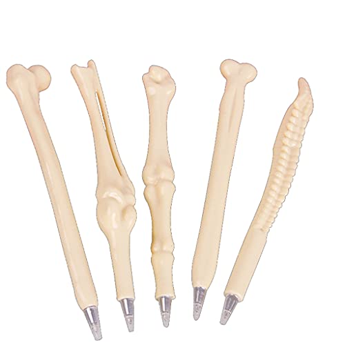 5 STÜCKE Knochen Form Praktische Dekor Kinder Student Kugelschreiber Schule GeschenkartikelNützlich und praktisch von U-K