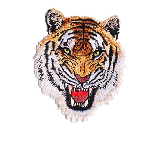 Bestickter Aufnäher mit Tiger-Löwe-Motiv, zum Aufbügeln, Applikationen, Kleidung, Jeans, Dekoration – 6, Andere Edelsteine von U-K