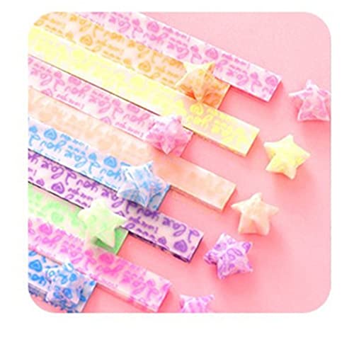 Origami Papier Sterne Glow In The Dark Faltbare Lucky Star Strips 10 Farben 210 Blatt Ausgezeichnet Nettes Design von U-K
