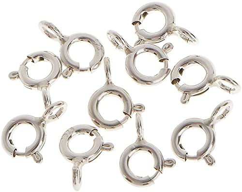10 Stück 925 Sterling Silber Federringe 5mm Schmuckherstellung Verbindungsstücke Halskette KetteNützlich und praktisch 10 Stück 925 Sterling Silber Federringe 5mm Schmuckherstellung Verbindungsstücke Halskette KetteNützlich und praktisch von U-M