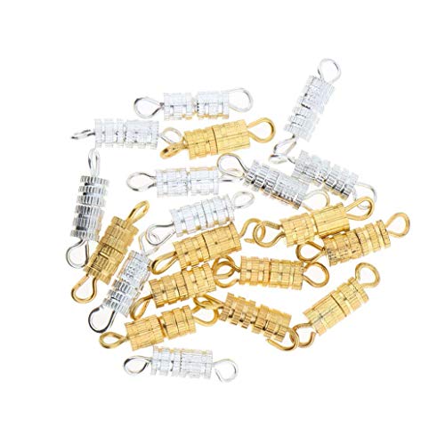 20 Stück Schraubverschlüsse für Halsketten/Armband, Schmuck, beliebt und praktisch von U-M