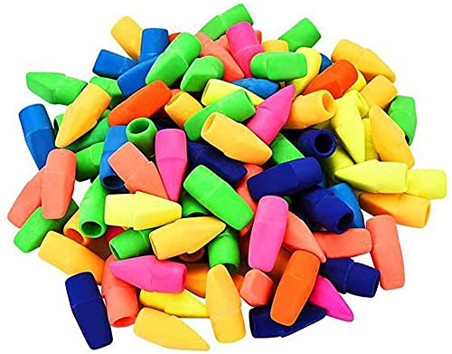 U-M 50 Pieces Pencil Erasers,Eraser Caps,Pencil Top Eraser Caps,Eraser Tops, Pencil Eraser Toppers for Primary School, Middle School or Kindergarten Praktisches Design und langlebig von U-M