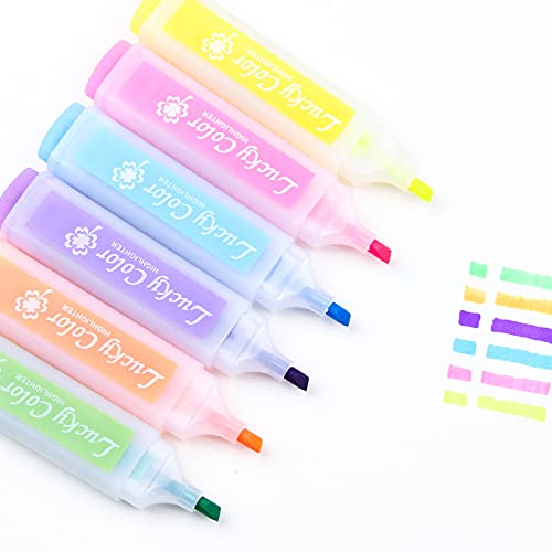 U-M Candy Colors Textmarker Marker Stifte Kawaii Schreibwaren Material Escolar Papelaria Schreiben Schulbedarf Ramdom Farbe Nützlich und praktisch von U-M