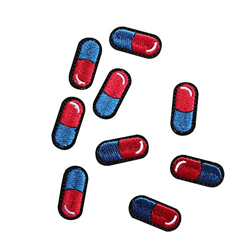U-Sky Aufnäher/Aufbügler - Pillen Patch 9pcs small Pills Blau und Rot von U-Sky