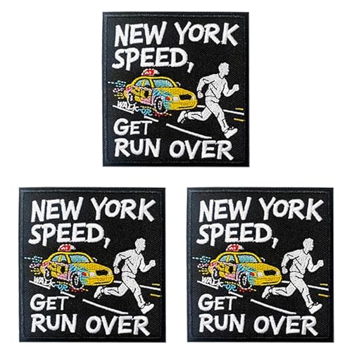 U-Sky Aufnäher zum Aufnähen oder Aufbügeln mit Sarkasmus bestickter Aufnäher | New York Street Rhythm bestickter Aufnäher | City Pace Satire Design mit ikonischem Taxi | zum Aufbügeln für Jacken und U-Sky Aufnäher zum Aufnähen oder Aufbügeln mit Sarkasmus bestickter Aufnäher | New York Street Rhythm bestickter Aufnäher | City Pace Satire Design mit ikonischem Taxi | zum Aufbügeln für Jacken und von U-Sky