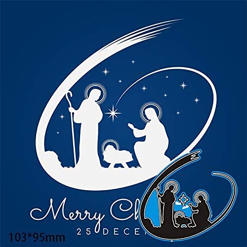 Merry Christmas Stanzformen, U-Horizont Krippe Stanzform DIY Scrapbooking Metall Prägeschablone für Kartenherstellung Album Papier Kunst Handwerk Grußkarte Merry Christmas Stanzformen, U-Horizont Krippe Stanzform DIY Scrapbooking Metall Prägeschablone für Kartenherstellung Album Papier Kunst Handwerk Grußkarte von U-horizon