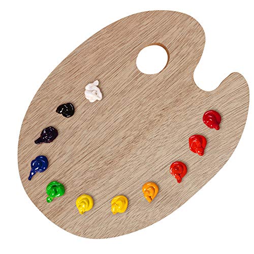 U.S. Art Supply 30 x 50,3 cm extra große ovale Künstler-Malpalette aus Holz mit Daumenloch – Holzfarbe Mischtablett – leicht zu reinigen, mischen Sie Acryl, Öl, Aquarell U.S. Art Supply 30 x 50,3 cm extra große ovale Künstler-Malpalette aus Holz mit Daumenloch – Holzfarbe Mischtablett – leicht zu reinigen, mischen Sie Acryl, Öl, Aquarell von U.S. Art Supply