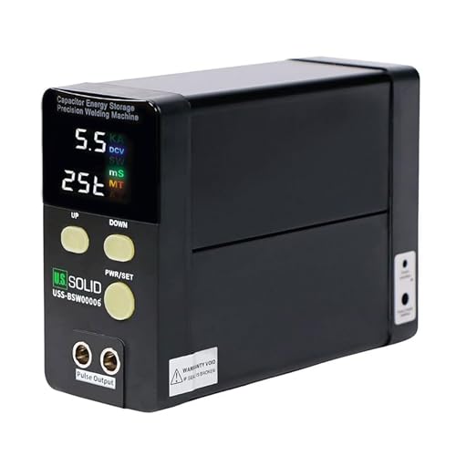 U.S. Solid USS-BSW06 Batterie Punktschweißgerät 14,5 KW 2500A Kondensator Energiespeicher Impulsschweißmaschine, Mini tragbare Punktschweißgeräte für 18650, 21700 Lithium Batteriepack Bau U.S. Solid USS-BSW06 Batterie Punktschweißgerät 14,5 KW 2500A Kondensator Energiespeicher Impulsschweißmaschine, Mini tragbare Punktschweißgeräte für 18650, 21700 Lithium Batteriepack Bau von U.S. Solid