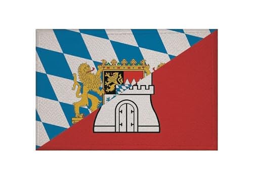 U24 Aufnäher Bayern-Hamburg Fahne Flagge Aufbügler Patch 9 x 6 cm von U24