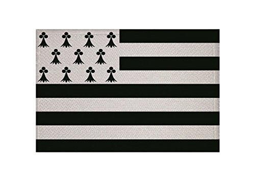 U24 Aufnäher Bretagne Fahne Flagge Aufbügler Patch 9 x 6 cm von U24