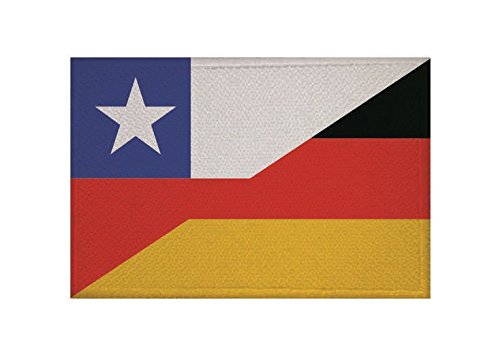 U24 Aufnäher Chile-Deutschland Fahne Flagge Aufbügler Patch 9 x 6 cm von U24