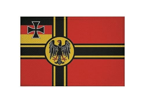 U24 Aufnäher Deutscher Widerstand Kriegsflagge Weimarer Adler Fahne Flagge Aufbügler Patch 9 x 6 cm von U24