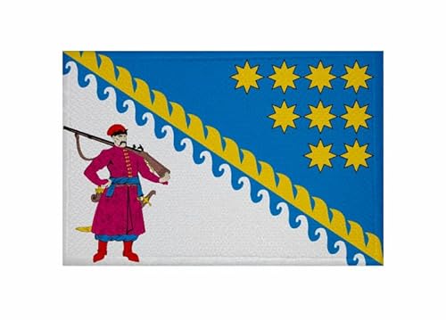 U24 Aufnäher Dnipropetrowsk Oblast (Russland) Fahne Flagge Aufbügler Patch 9 x 6 cm von U24