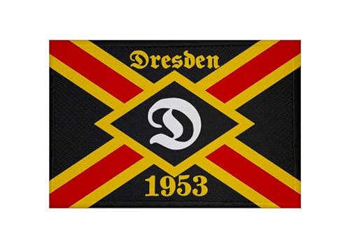 U24 Aufnäher Dresden 1953 Fahne Flagge Aufbügler Patch 9 x 6 cm U24 Aufnäher Dresden 1953 Fahne Flagge Aufbügler Patch 9 x 6 cm von U24