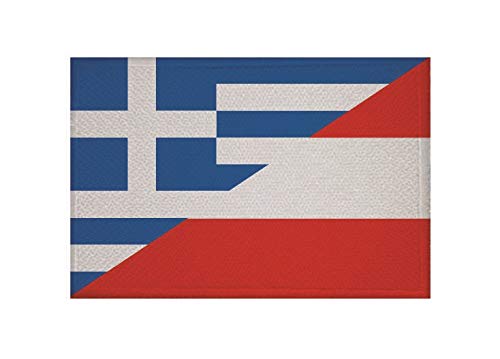 U24 Aufnäher Griechenland-Österreich Fahne Flagge Aufbügler Patch 9 x 6 cm U24 Aufnäher Griechenland-Österreich Fahne Flagge Aufbügler Patch 9 x 6 cm von U24