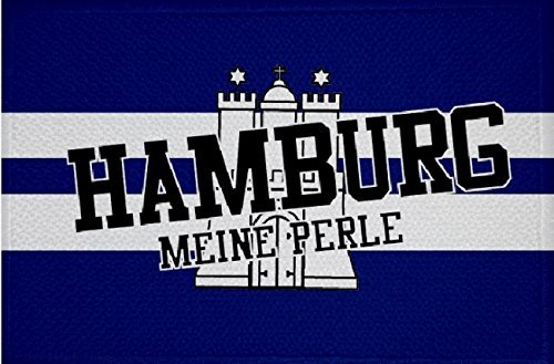 U24 Aufnäher Hamburg meine Perle II Fahne Flagge Aufbügler Patch 9 x 6 cm von U24