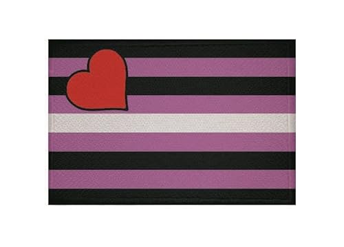 U24 Aufnäher Leather Girl Pride Fahne Flagge Aufbügler Patch 9 x 6 cm von U24