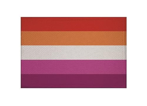U24 Aufnäher Lesbian Pride Fahne Flagge Aufbügler Patch 9 x 6 cm von U24