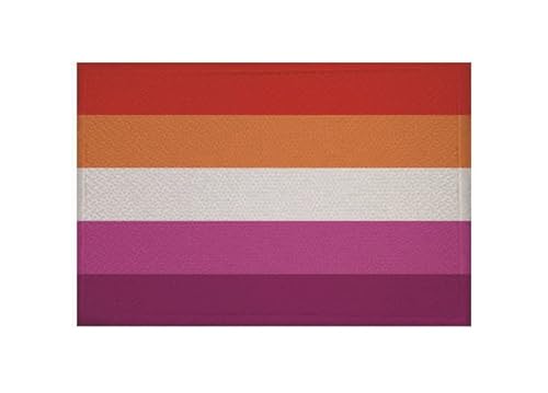 U24 Aufnäher Lesbian Pride Fahne Flagge Aufbügler Patch 9 x 6 cm von U24