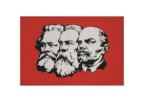 U24 Aufnäher Marx-Engels-Lenin Fahne Flagge Aufbügler Patch 9 x 6 cm von U24