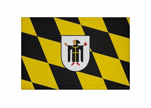 U24 Aufnäher München Raute mit Wappen Fahne Flagge Aufbügler Patch 9 x 6 cm von U24