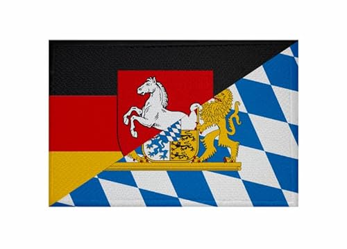 U24 Aufnäher Niedersachsen-Bayern Fahne Flagge Aufbügler Patch 9 x 6 cm von U24