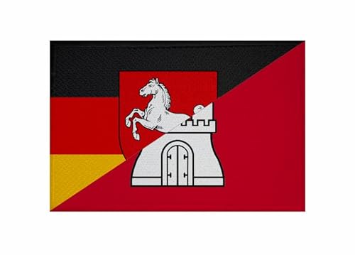 U24 Aufnäher Niedersachsen-Hamburg Fahne Flagge Aufbügler Patch 9 x 6 cm von U24