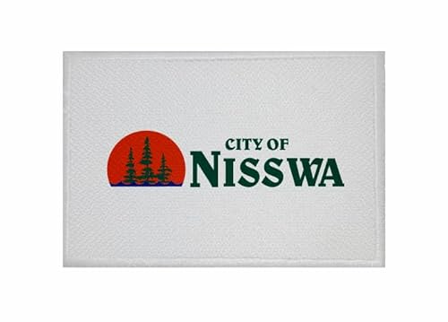 U24 Aufnäher Nisswa City (Minnesota) Fahne Flagge Aufbügler Patch 9 x 6 cm von U24