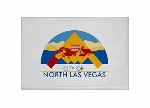 U24 Aufnäher North Las Vegas City (Nevada) Fahne Flagge Aufbügler Patch 9 x 6 cm von U24