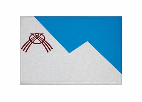 U24 Aufnäher Osch (Kirgisistan) Fahne Flagge Aufbügler Patch 9 x 6 cm von U24