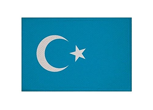 U24 Aufnäher Ostturkistan Fahne Flagge Aufbügler Patch 9 x 6 cm von U24