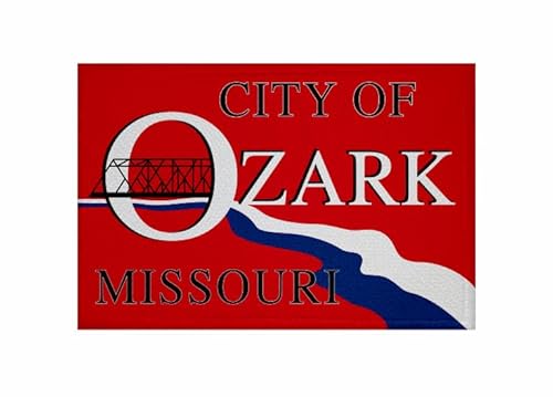 U24 Aufnäher Ozark City (Missouri) Fahne Flagge Aufbügler Patch 9 x 6 cm von U24