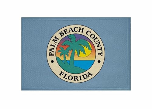 U24 Aufnäher Palm Beach County (Florida) Fahne Flagge Aufbügler Patch 9 x 6 cm von U24