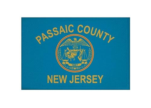 U24 Aufnäher Passaic County (New Jersey) Fahne Flagge Aufbügler Patch 9 x 6 cm von U24