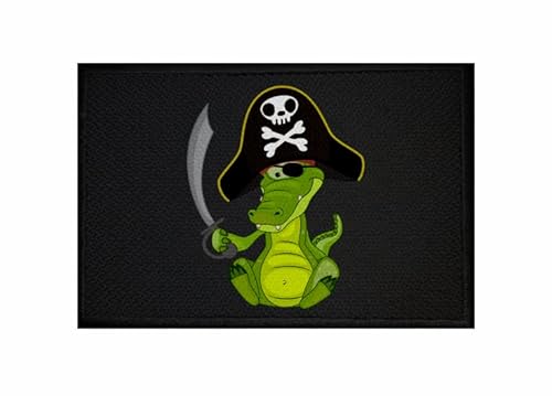 U24 Aufnäher Piraten Krokodil Fahne Flagge Aufbügler Patch 9 x 6 cm U24 Aufnäher Piraten Krokodil Fahne Flagge Aufbügler Patch 9 x 6 cm von U24