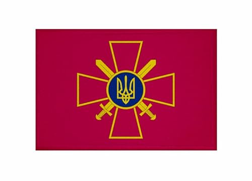 U24 Aufnäher Ukraine Heer Fahne Flagge Aufbügler Patch 9 x 6 cm von U24