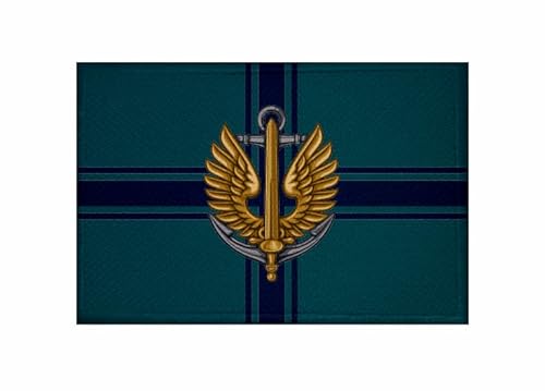 U24 Aufnäher Ukraine Marineinfantrie Fahne Flagge Aufbügler Patch 9 x 6 cm von U24