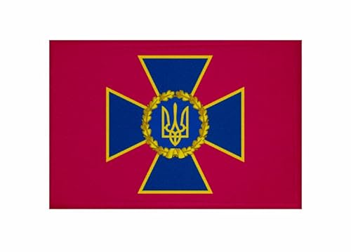 U24 Aufnäher Ukraine Sicherheitsdienst Fahne Flagge Aufbügler Patch 9 x 6 cm von U24