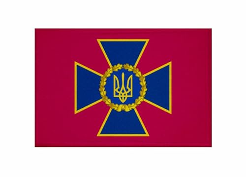 U24 Aufnäher Ukraine Sicherheitsdienst Fahne Flagge Aufbügler Patch 9 x 6 cm von U24