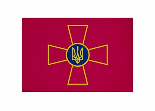 U24 Aufnäher Ukraine Streitkräfte Fahne Flagge Aufbügler Patch 9 x 6 cm von U24
