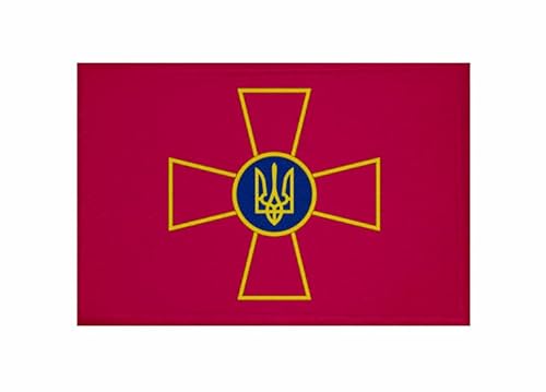 U24 Aufnäher Ukraine Streitkräfte Fahne Flagge Aufbügler Patch 9 x 6 cm von U24