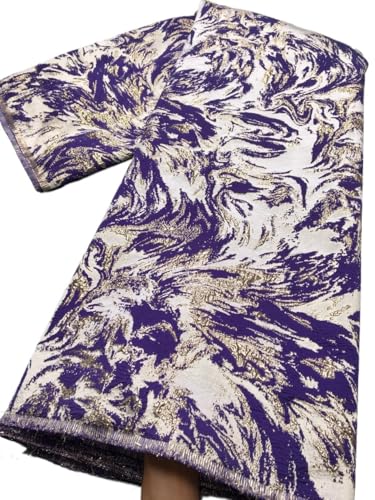 Jacquard-Gewebe Brokat-Spitzenstoff, vergoldeter Jacquard-Spitzenstoff, Nähen von Partykleidern for Frauen(Color 1) von UALXPAO