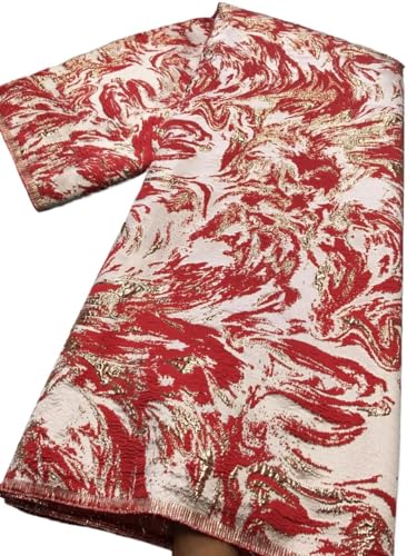 Jacquard-Gewebe Brokat-Spitzenstoff, vergoldeter Jacquard-Spitzenstoff, Nähen von Partykleidern for Frauen(Color 2) von UALXPAO