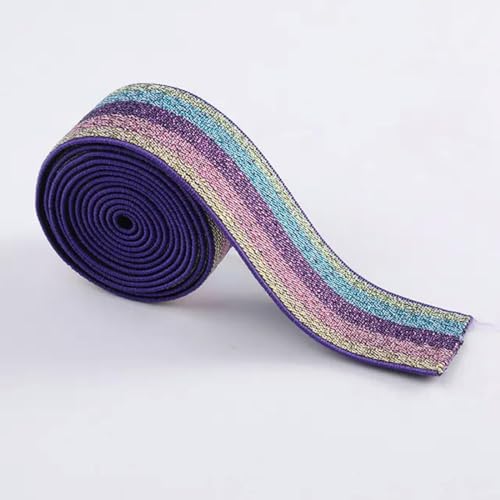 UANGLI 1 Meter Streifen-Gummibänder, 25 mm, elastisches Band für Kopfbedeckungen, Kleidung, Taschen, Hosen, Gummiband, DIY-Nähzubehör von UANGLI