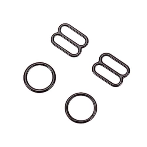 UANGLI 10 Sets Metall-Dessous-verstellbare Näh-BH-Schieber, Ringe, Schnallen, DIY-Schieber, Gurtversteller, Schnallen UANGLI 10 Sets Metall-Dessous-verstellbare Näh-BH-Schieber, Ringe, Schnallen, DIY-Schieber, Gurtversteller, Schnallen von UANGLI