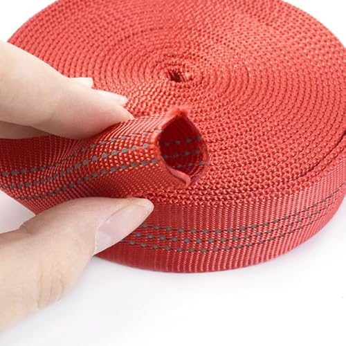 UANGLI 5/10 Meter Nylon-Schlauchgurtband, 25 mm, Doppellagiges reflektierendes Band, Rucksack-Taschengurt, Hundeleine, Nähzubehör UANGLI 5/10 Meter Nylon-Schlauchgurtband, 25 mm, Doppellagiges reflektierendes Band, Rucksack-Taschengurt, Hundeleine, Nähzubehör von UANGLI