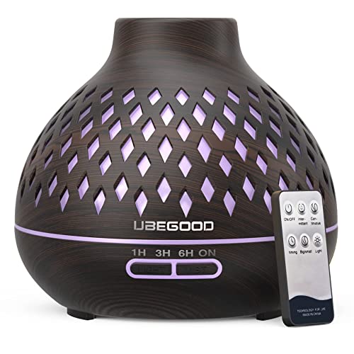 UBEGOOD Aroma Diffuser, 400ml Diffuser Luftbefeuchter, Aroma Essential Oil Diffuserr mit 7 Farben LED Duftöl Diffusers Ätherische Öle Luftbefeuchter Ultraschall für Zuhause, Büro, SPA, Yoga(Schwarz) UBEGOOD Aroma Diffuser, 400ml Diffuser Luftbefeuchter, Aroma Essential Oil Diffuserr mit 7 Farben LED Duftöl Diffusers Ätherische Öle Luftbefeuchter Ultraschall für Zuhause, Büro, SPA, Yoga(Schwarz) von UBEGOOD