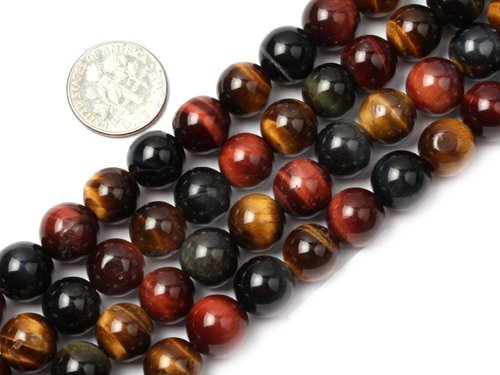 16 mm rundes blaues Tigerauge, 38,1 cm 16 mm rundes blaues Tigerauge, 38,1 cm von UBJSFASASND